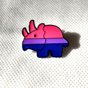 🧁 3/$30 Sweet Pink and Purple Dino Enamel Pin NEW